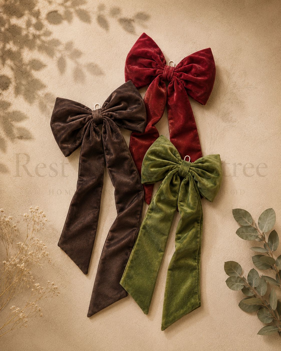 Detalle de Set 3 Moños Navidad 35CM